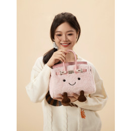Cute cartoon plush tote/crossbody bag for autumn and winter