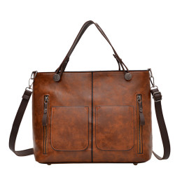 Women's Large Capacity Retro Tote Crossbody Bag/Handbag