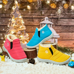 Winter Thickened Warm Children's Snow Boots and Cotton Shoes