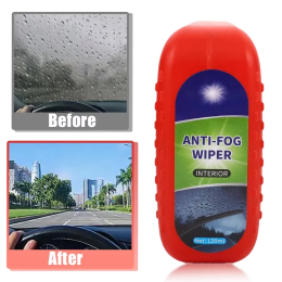 Multifunctional car glass anti-fog cleaning brush