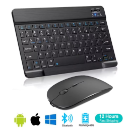 For iOS Android Windows Tablet Bluetooth Wireless Keyboard Mouse