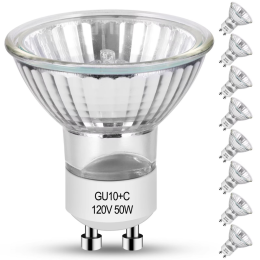 8Pcs Dimmable GU10 Halogen Spotlight 50W