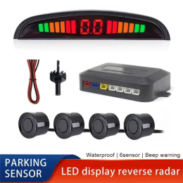 Car buzzer reversing radar LED parking system