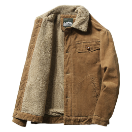 Men's Corduroy Lapel Jacket
