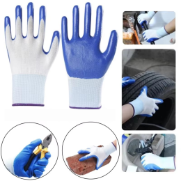 10Pair Latex wear-resistant anti-slip labor protection gloves