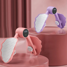 Pelvic floor muscle trainer with counter