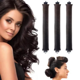 3 Rubber Heatless Curling Irons