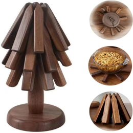 Walnut One Tree Insulated Table Mat Coaster