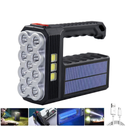 Solar Charging USB 11 LED Flashlight