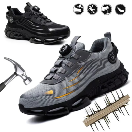 Rotating Button Anti-Smash And Anti-Puncture Safety Shoes