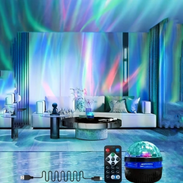 Colorful Water Ripple Remote Control Projector Lamp