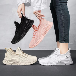 Mesh Flying Woven Casual Sports Shoes For Women