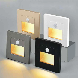 Infrared human body sensing footlight step light embedded LED light