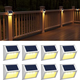 2 LED Solar Stainless Steel Stair Lights