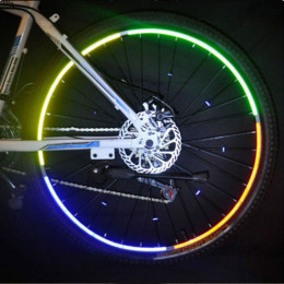 Mountain Bike Bicycle Wheel Rim Reflective Stickers