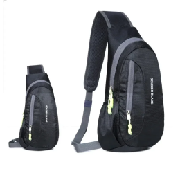 Outdoor cycling one-shoulder crossbody zipper sports leisure backpack