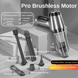 2-in-1 Cordless Handheld Vacuum Cleaner with Powerful Suction, USB Rechargeable, Ergonomic Handle & Compact Design