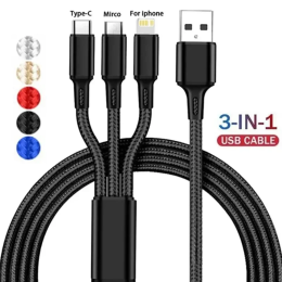 Data cable suitable for Apple Android typec three-in-one fast charging