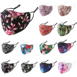 Outdoor Unisex Cute Printing Outdoor Mouth Mask Washable Reuse Face Mask