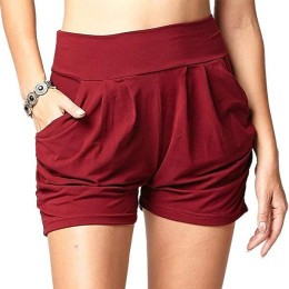 Pleated Comfy Bamboo Soft Harem Shorts