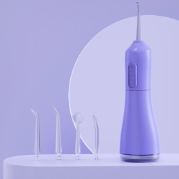 Portable electric toothbrush and water flosser set