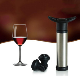 Vacuum wine pump &2pcs wine bottle stoppers stopper bar vacuum caps preservative hat wine drinks bar accessories