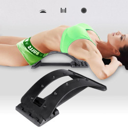 Back massager, fitness stretcher, lumbar waist support, spine, pain relief