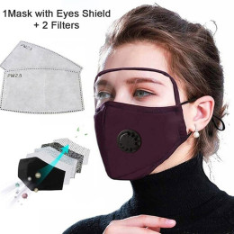 Face Mask With Eyes Shield