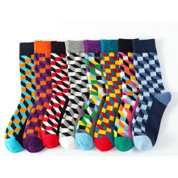 Geometric Pattern Men's Socks 5pairs