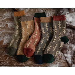 Christmas socks warm wool socks 5pairs