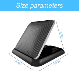Carbon Fiber Silicone Car Navigation Mobile Phone Holder
