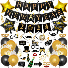 2024 hanging swirl balloon banner