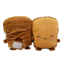 Plush toys USB heating gloves