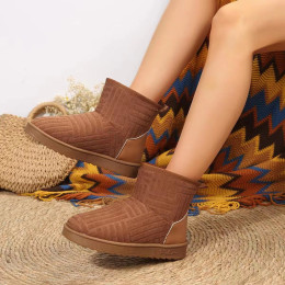 Women's warm short snow boots and cotton shoes