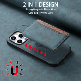 Magnetic mobile phone case with detachable card holder