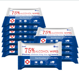 Alcohol wipes 75% alcohol disinfection wet wipes travel sterilization disposable disinfectant wipe