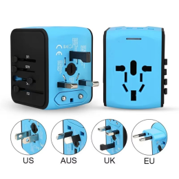 International Travel Adapter with Four USB Ports