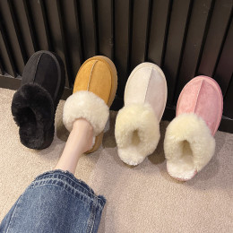 Home thick-soled warm cotton slippers