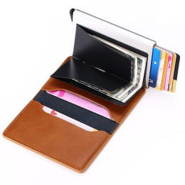 Anti-theft automatic card holder multifunctional coin purse