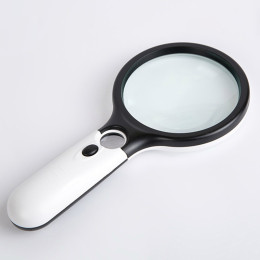 LED light handheld magnifying glass