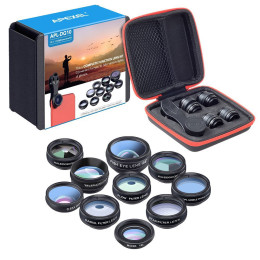 Wide Angle Macro Telephoto Lens 10 in 1 Kit