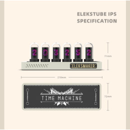 IPS Nixie Tube Digital Clock Electronic Calendar