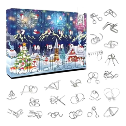 Metal Puzzle Toy Advent Calendar Kit