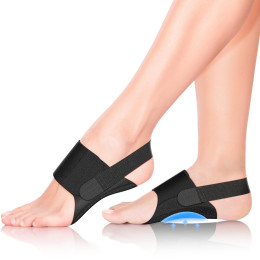 Non-slip neutral arch support strap