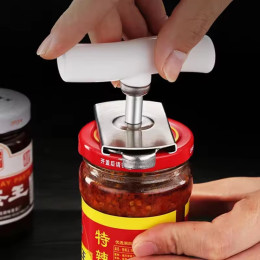 Glass can opener cap screwdriver