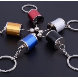 Metal Anti Stress Fob Keyring Car 6 Speed Gearbox Gear Fidget Toy