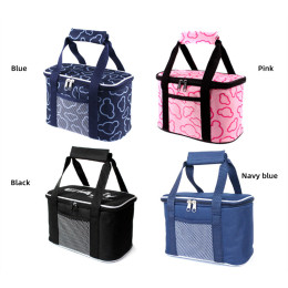 Portable insulated lunch box bag