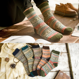 5pair Thick Warm Wool Socks