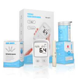 Portable multi-function blood glucose meter