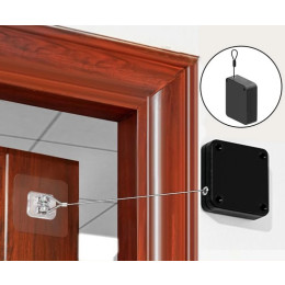 Automatic retractable door closer